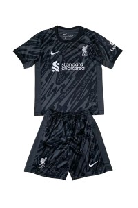 Fotbalové Dres Liverpool Brankářské Dětské Domácí Oblečení 2024-25 Krátký Rukáv (+ trenýrky)